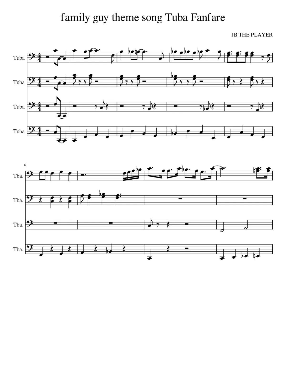family guy theme - Page 1