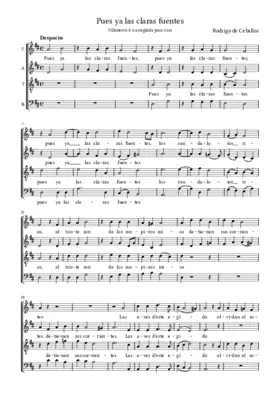 Pues ya las claras fuentes