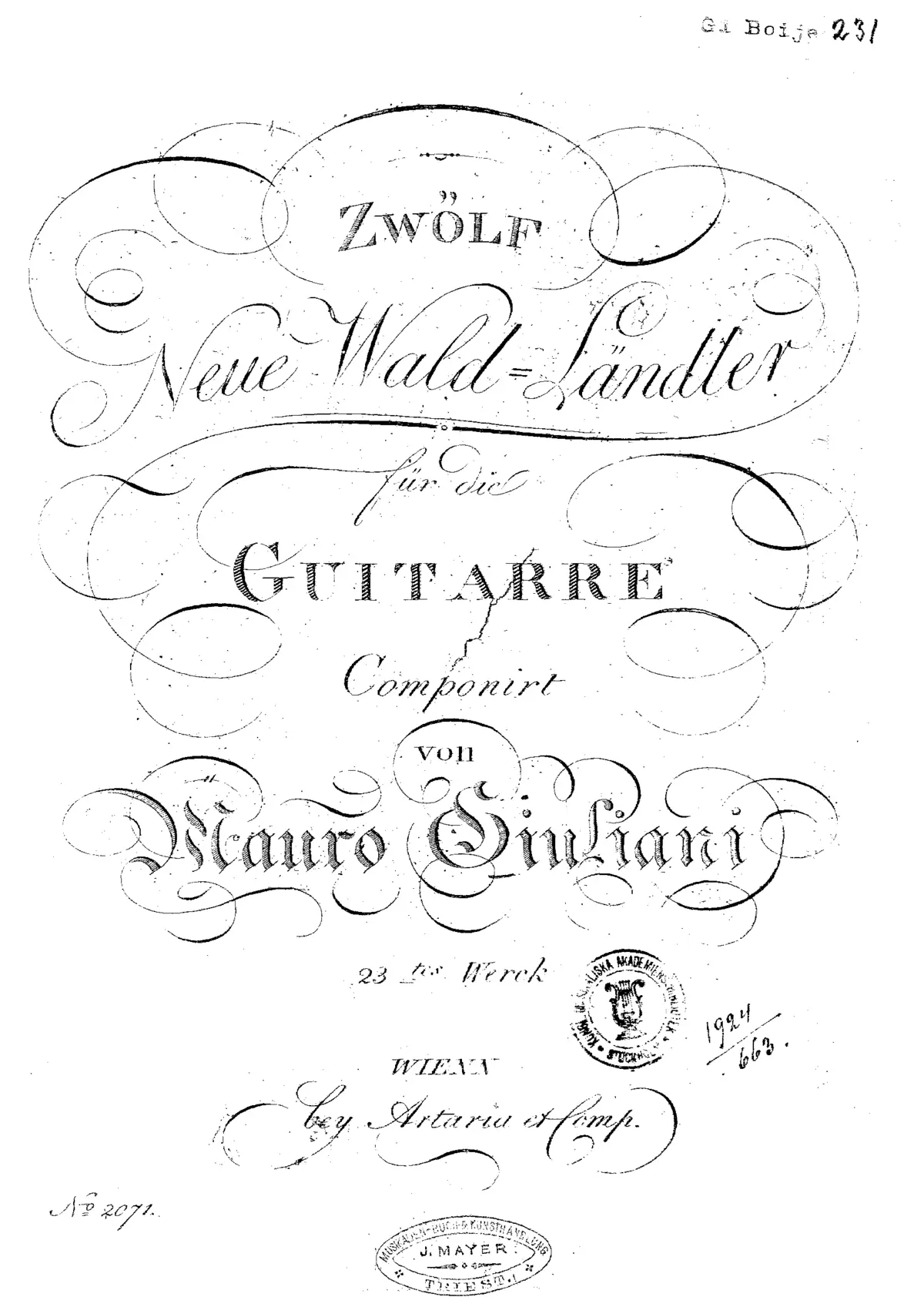 12 Neue Wald-Ländler - Page 1