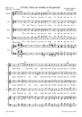 O God, Thou art worthy