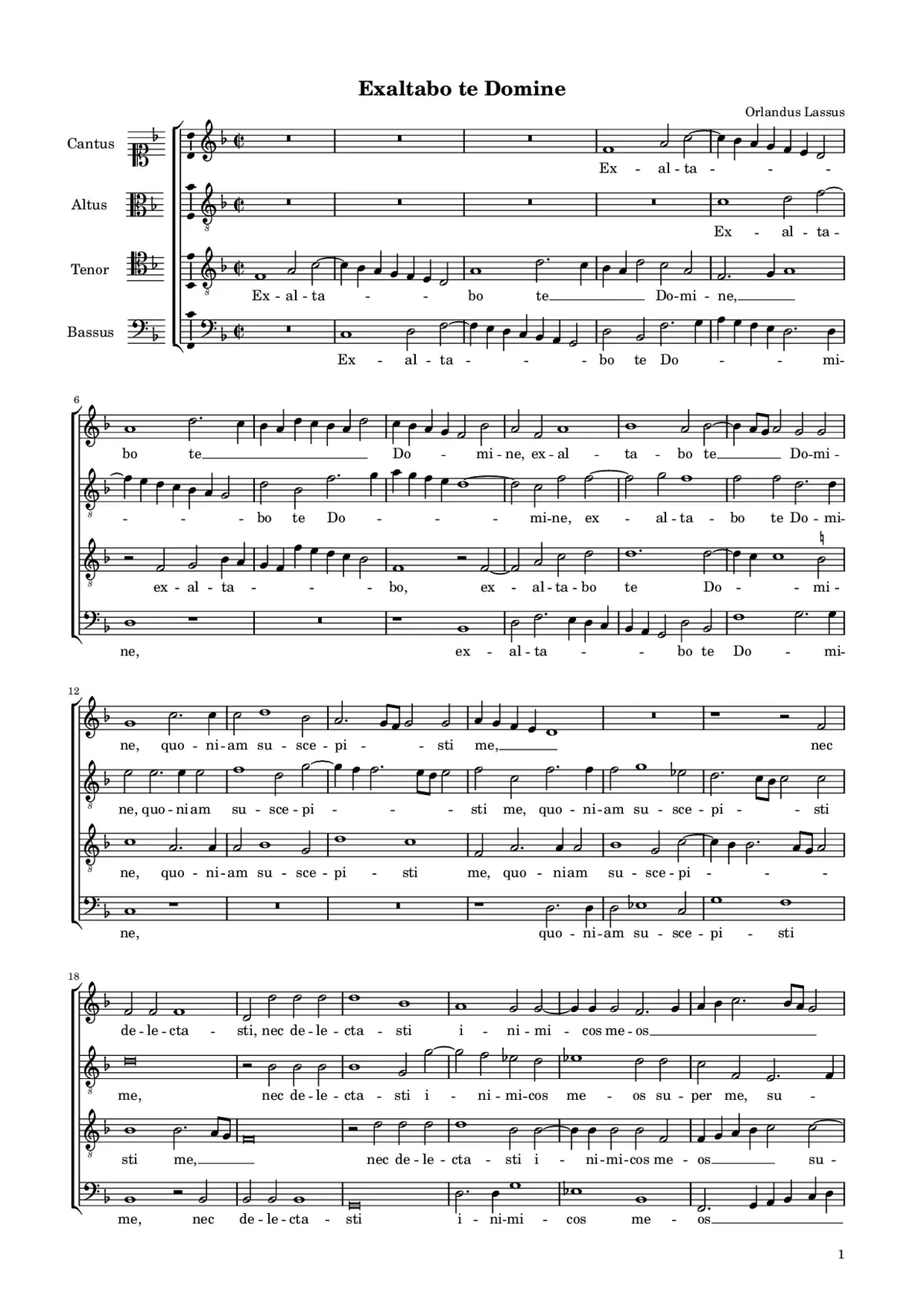 Exaltabo te a 4 - Page 1