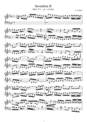 Invention in C minor BWV 773