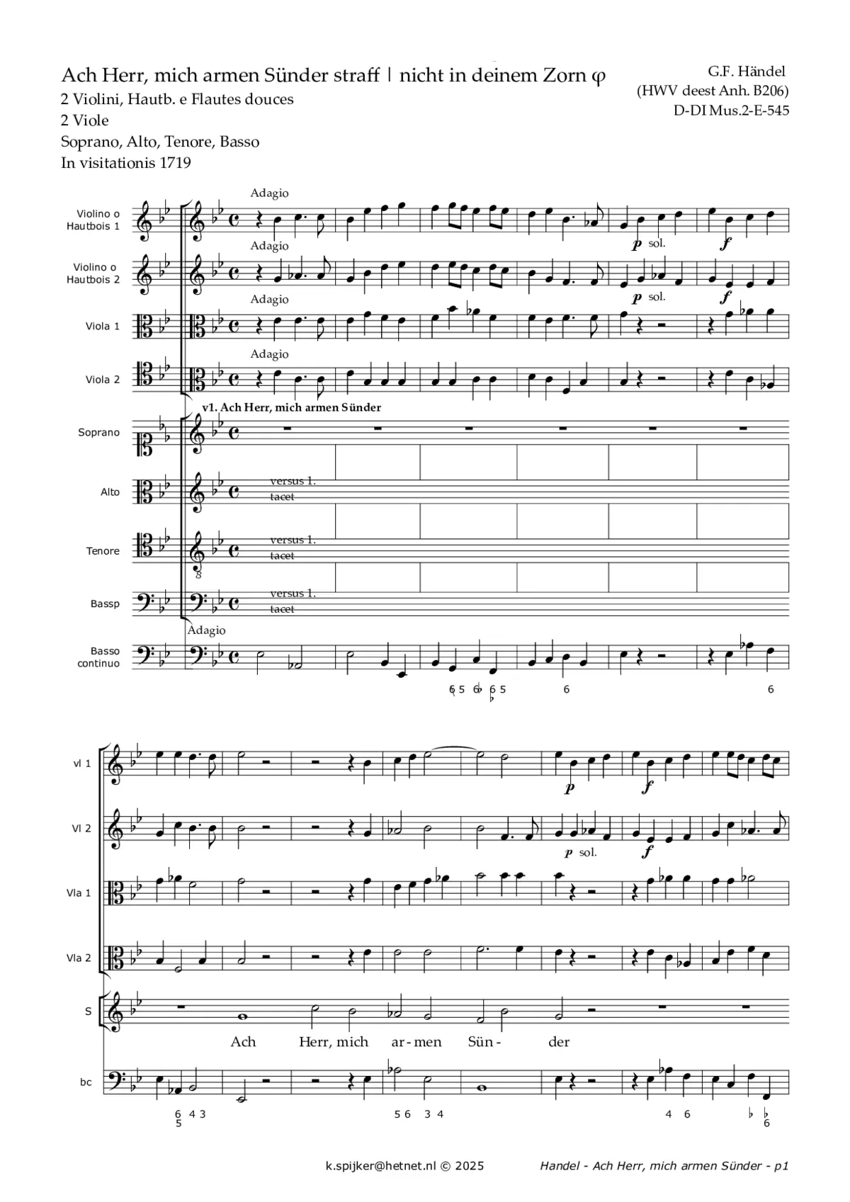 Ach Herr, mich armen Sünder - Page 1