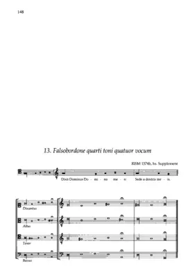 Falsobordone quarti toni quatuor vocum