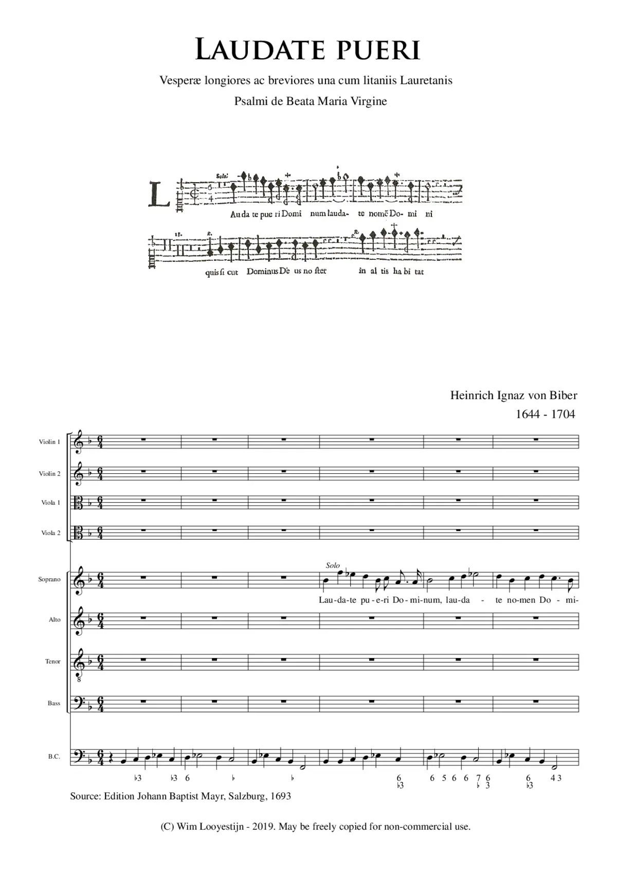 Laudate pueri - Page 1