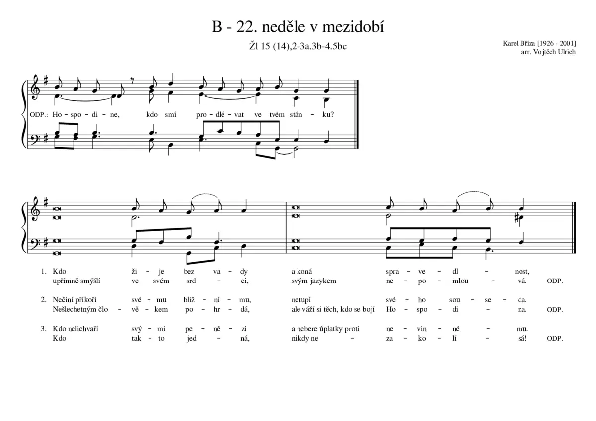 B - 22. neděle v mezidobí - Page 1