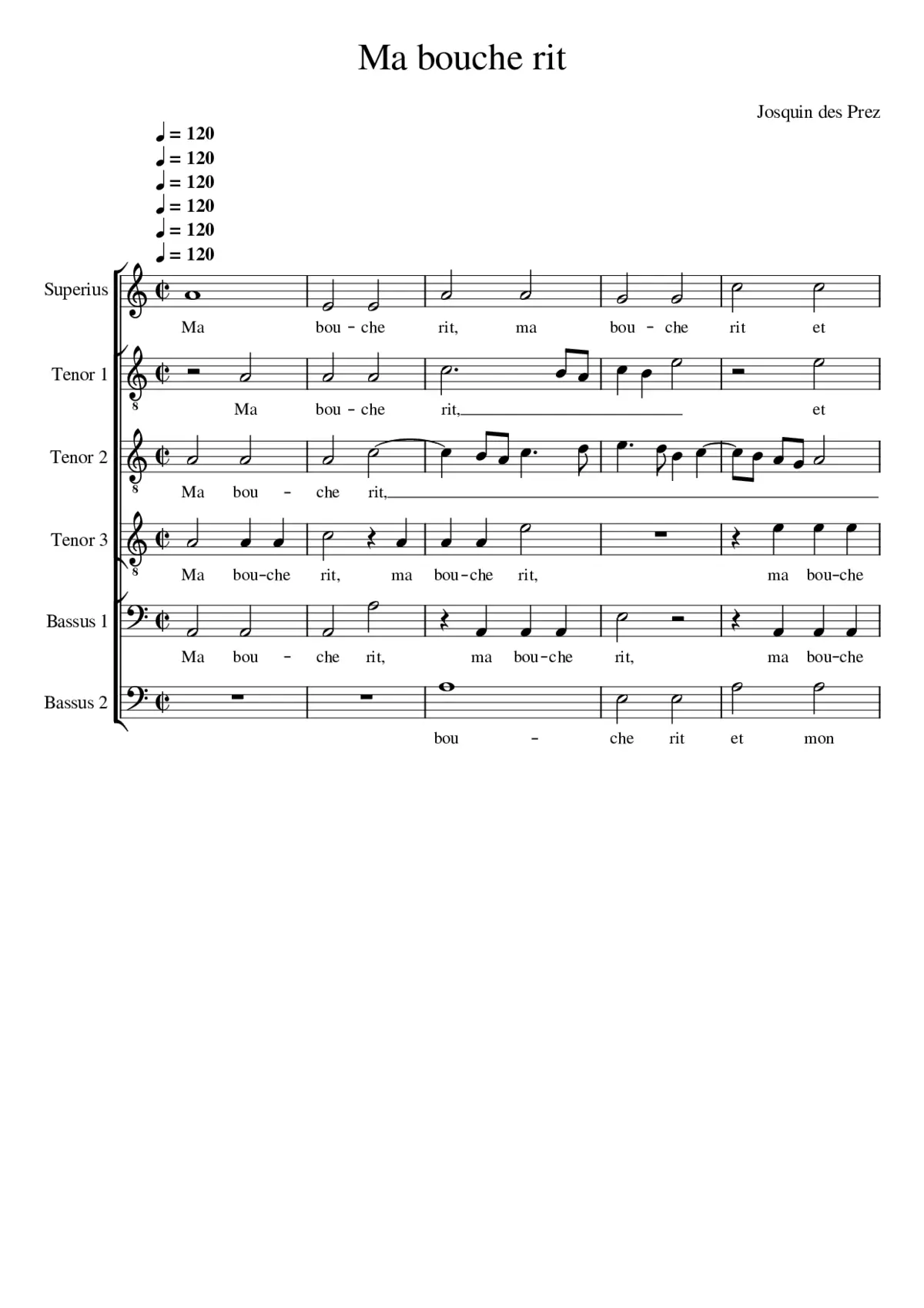 Ma bouche rit - Page 1