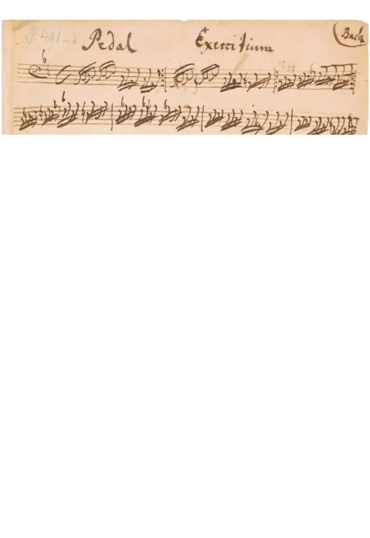 Pedal-Exercitium BWV 598 - Page 1