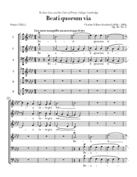 Beati quorum via, Op. 38, No. 3