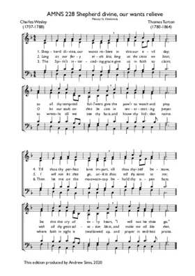 Shepherd divine, our wants relieve