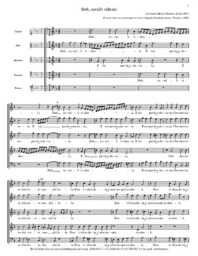 Deh, coralli ridenti