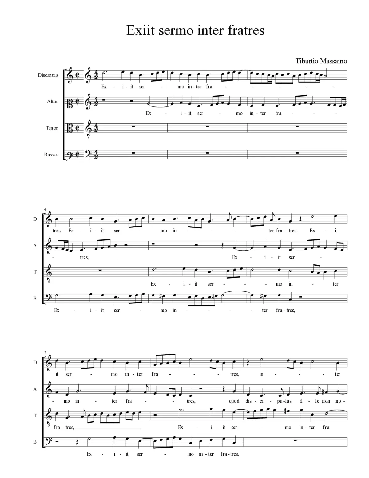 Exiit sermo inter fratres - Page 1