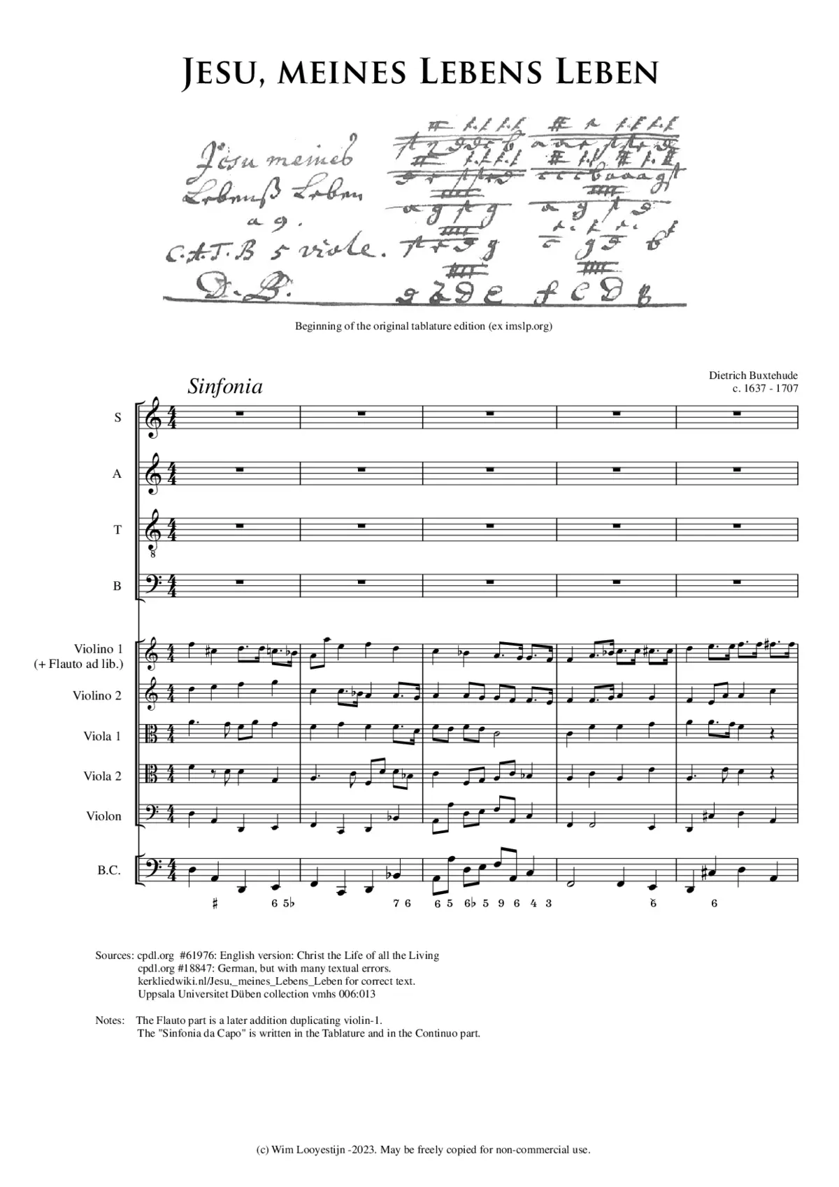 Jesu, meines Lebens Leben - Page 1