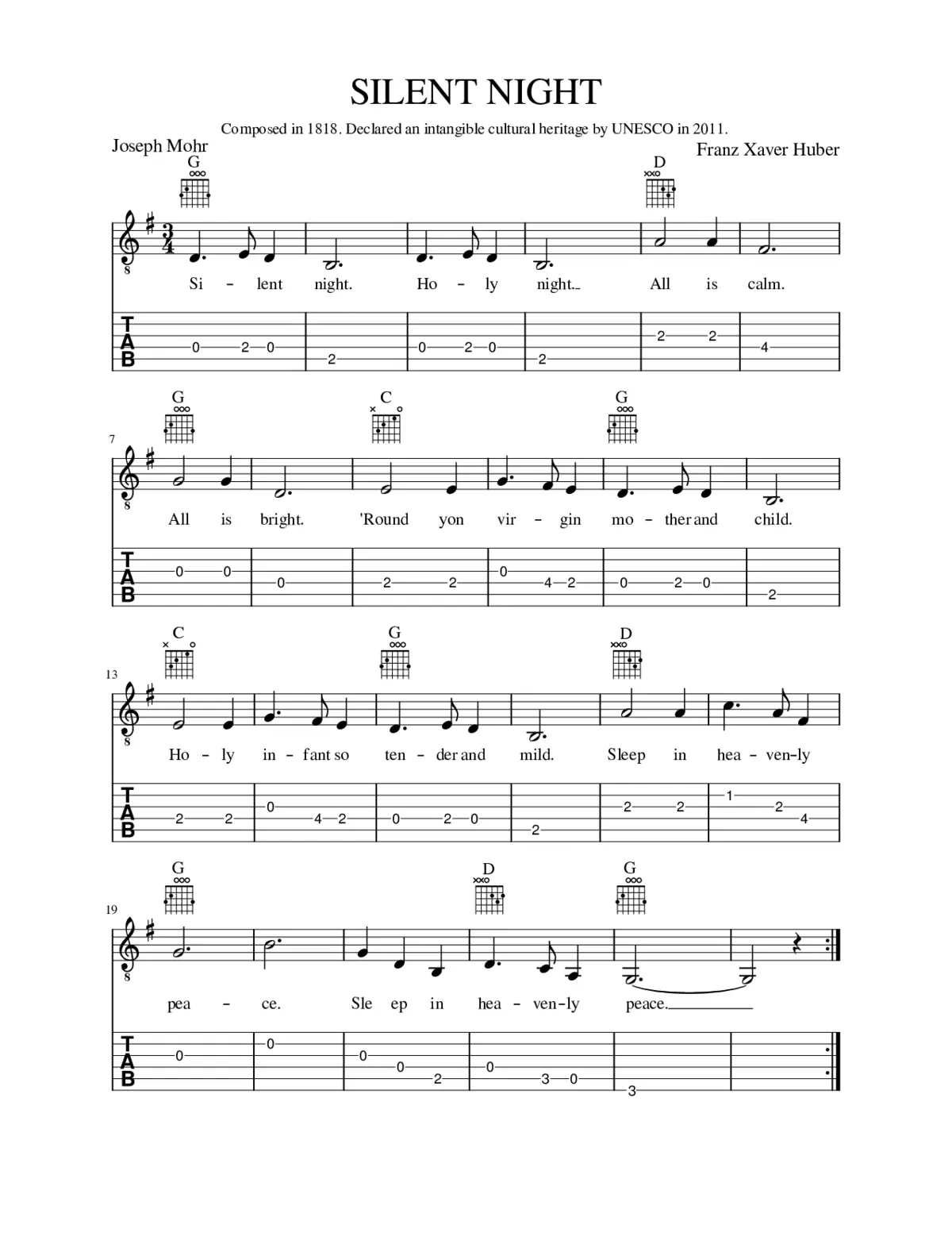 Silent Night - Page 1