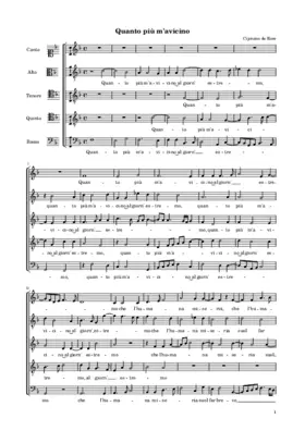 Quanto più m'avicino