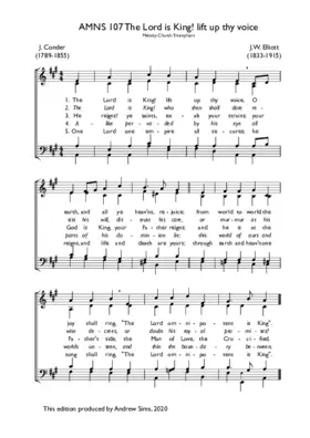 The Lord is King! lift up thy voice