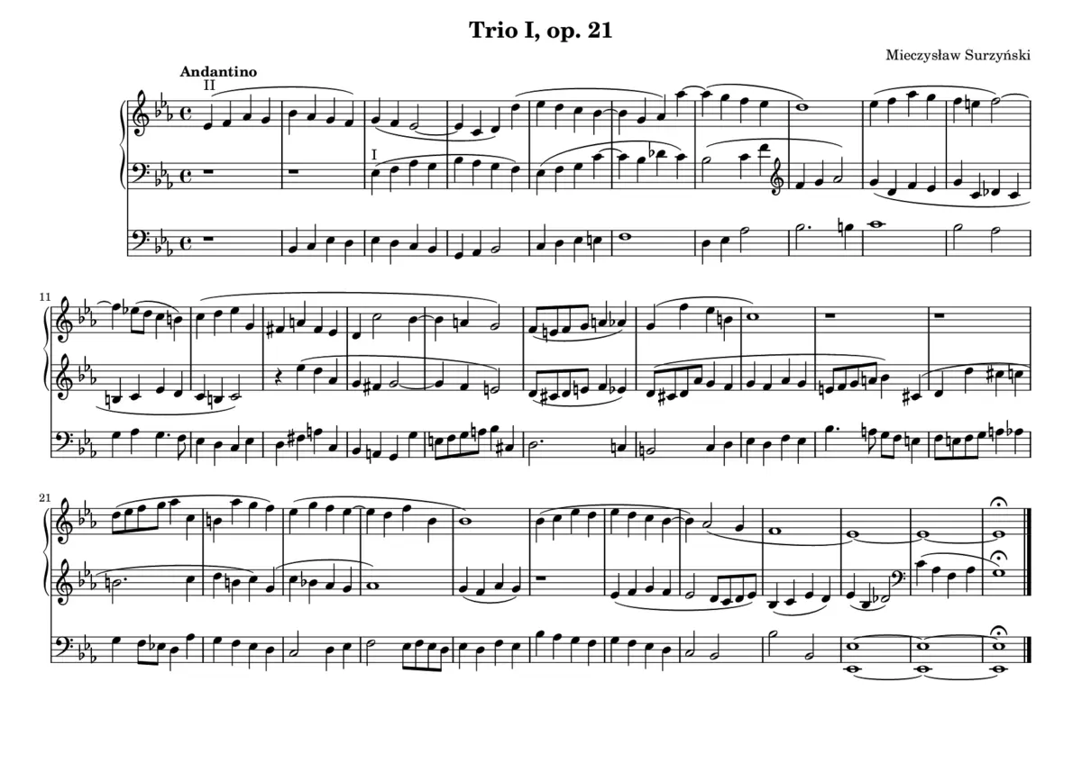 3 Organ Trios - Page 1