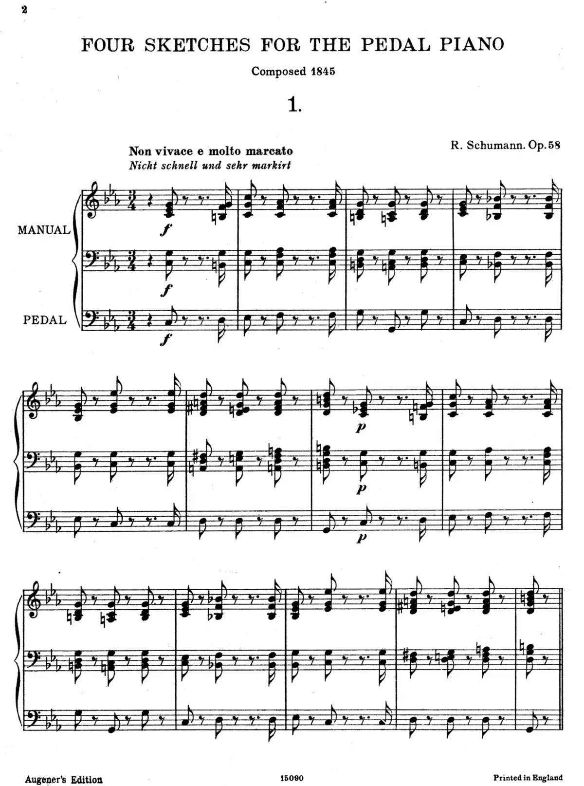 4 Skizzen für den Pedalflügel - Page 1