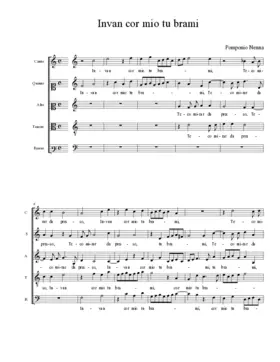 Invan cor mio tu brami