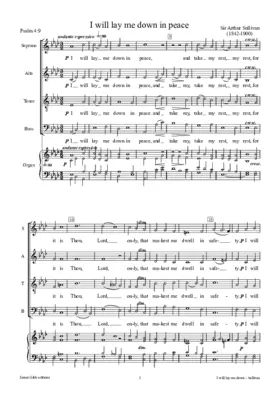 I will lay me down in peace