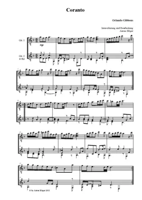 Coranto on the First Tone