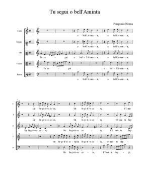 Tu segui o bell'Aminta