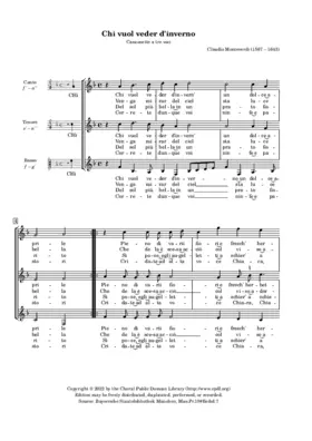 Chi vuol veder d'inverno un dolce aprile