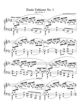 Études-tableaux Op.39