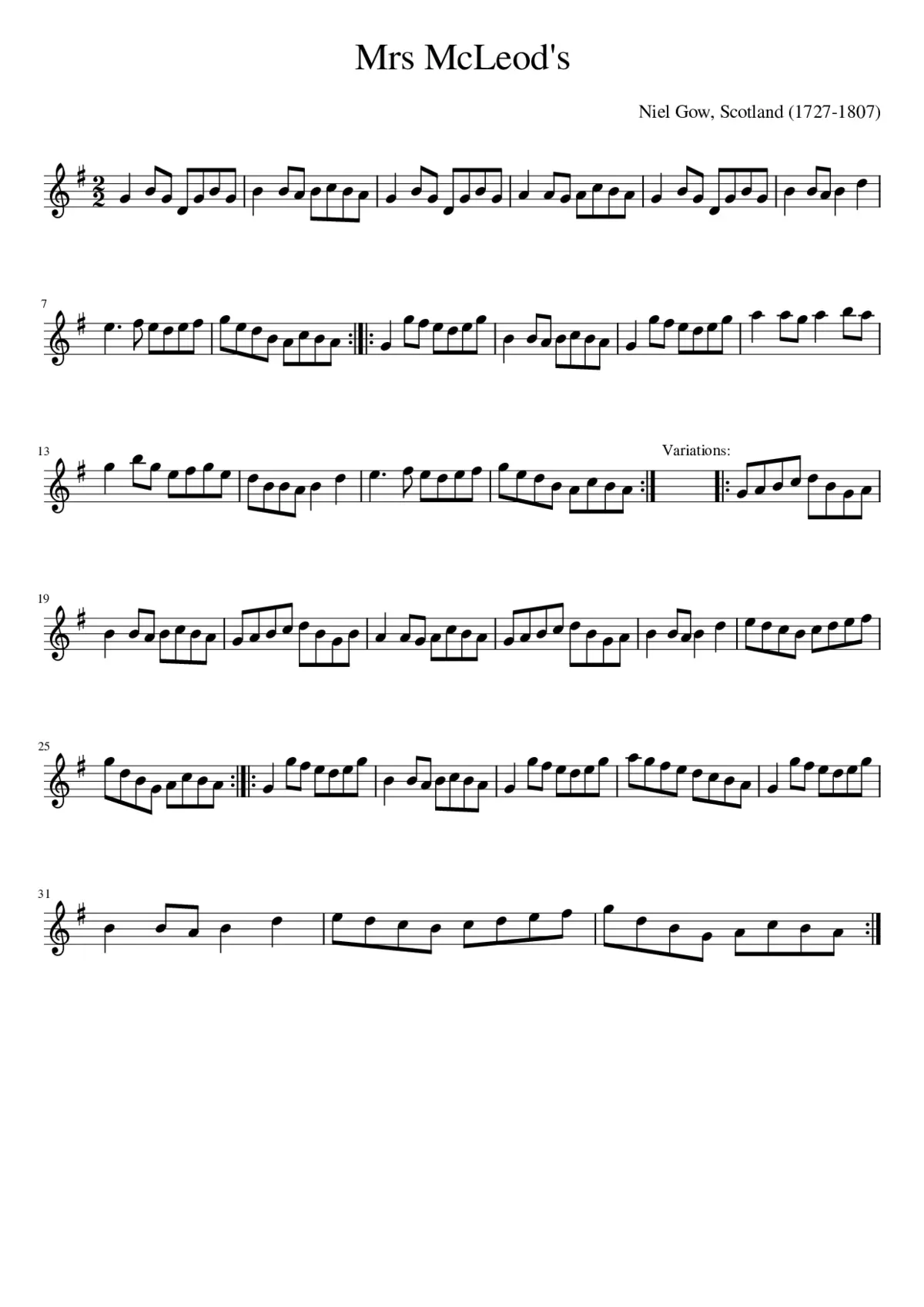 Mrs McLeod's - Page 1