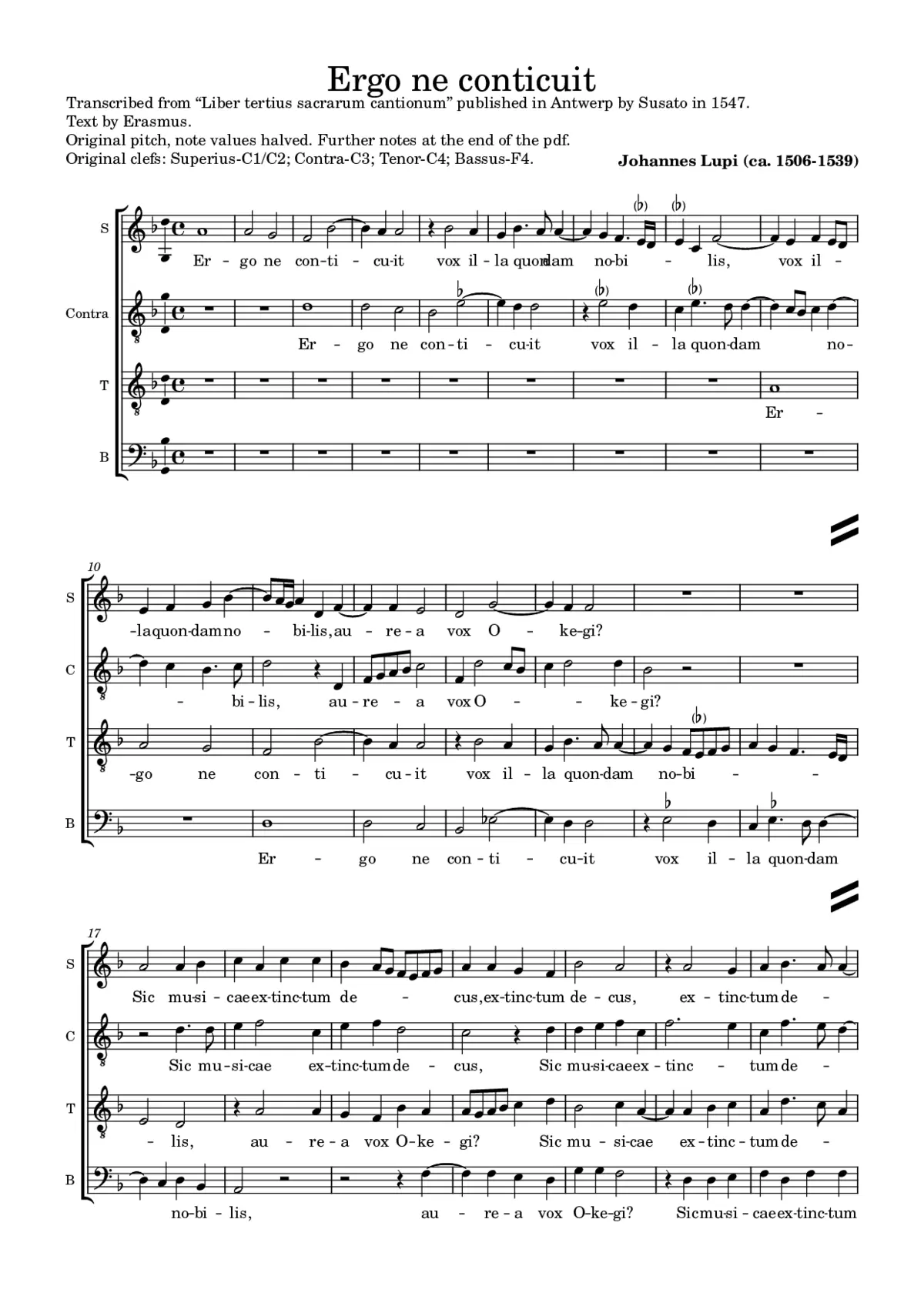 Ergo ne conticuit - Page 1