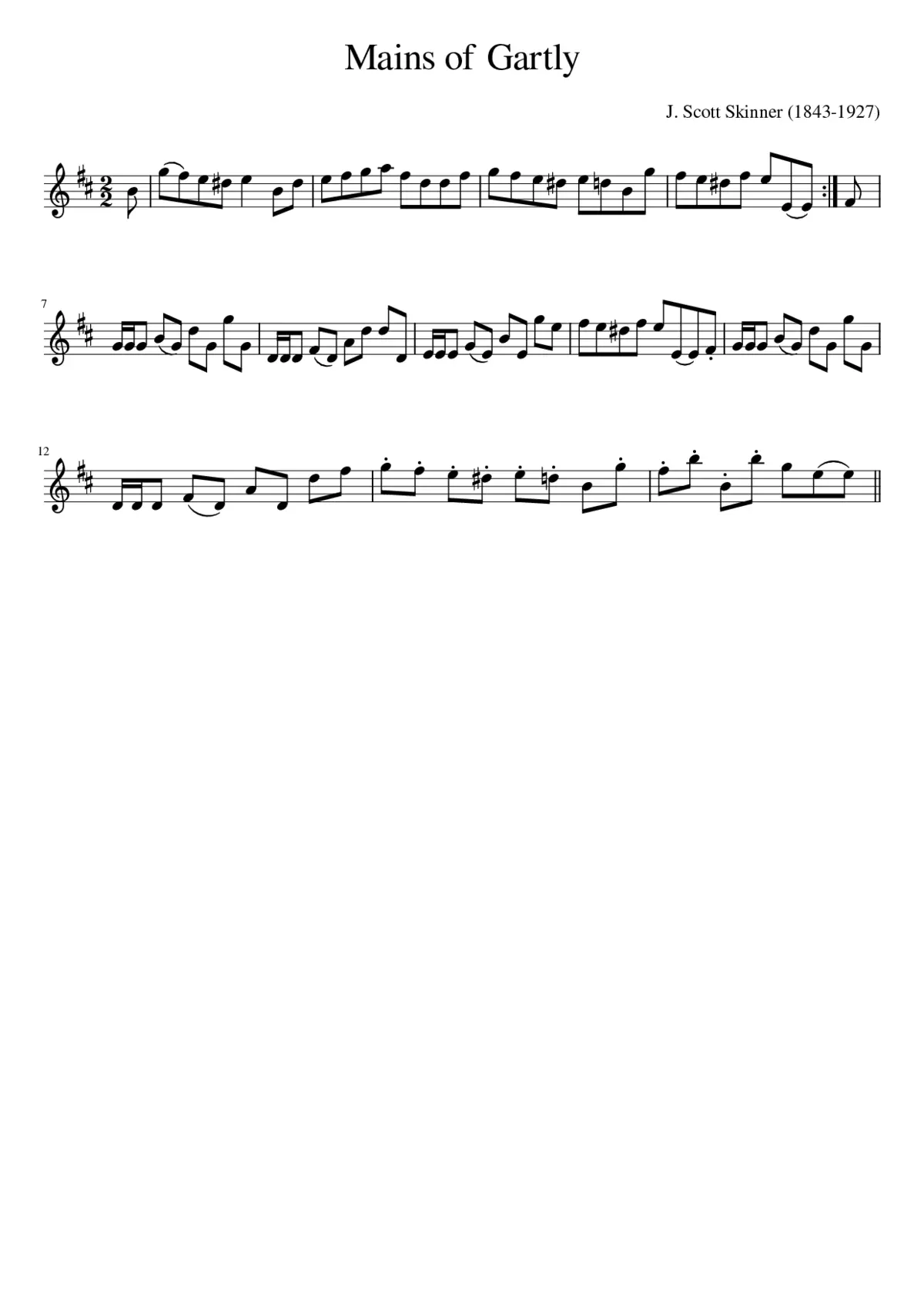 Mains of Gartly - Page 1