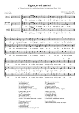 Signor se mi perdoni