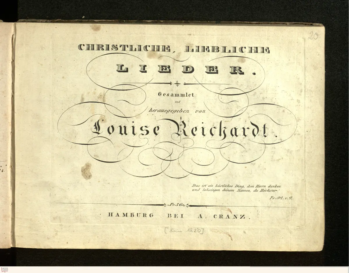 12 Christliche, liebliche Lieder - Page 1