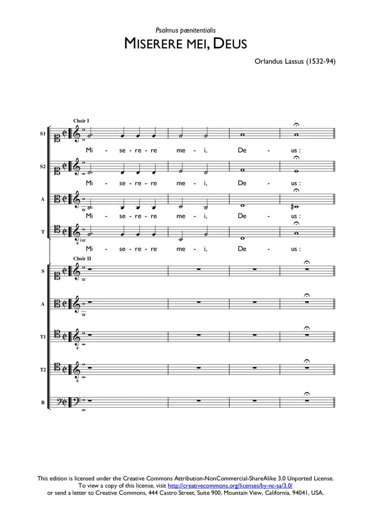 Miserere mei a 9 - Page 1