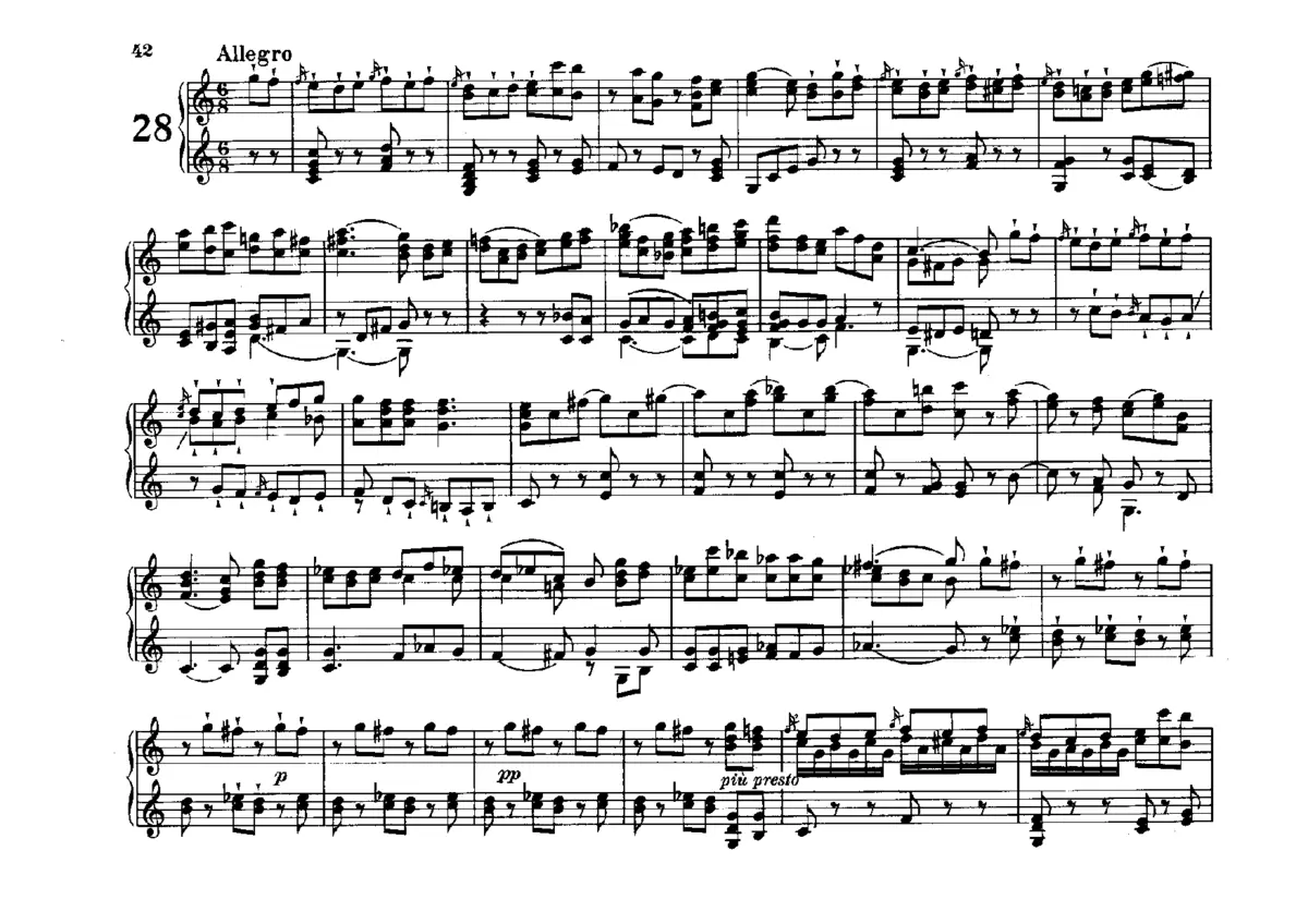 Flötenuhr in C major, Hob.XIX:28 - Page 1