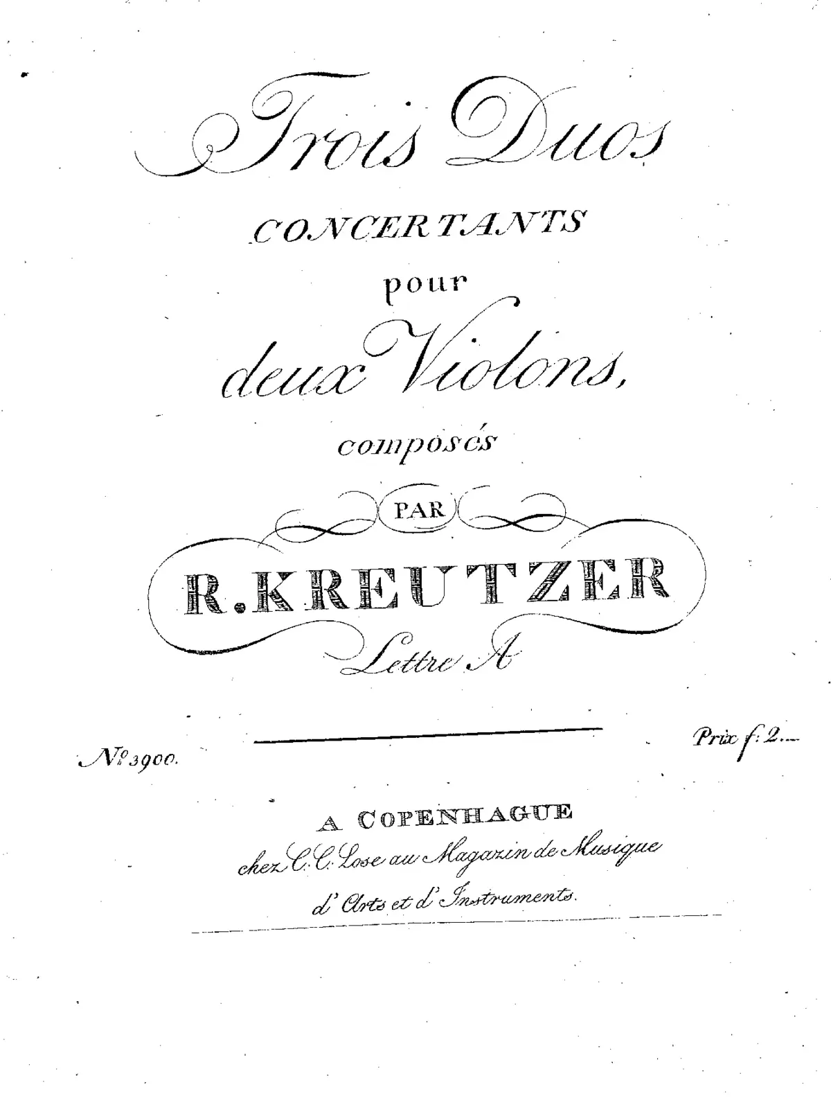 3 Concertant Duos, Letter A - Page 1