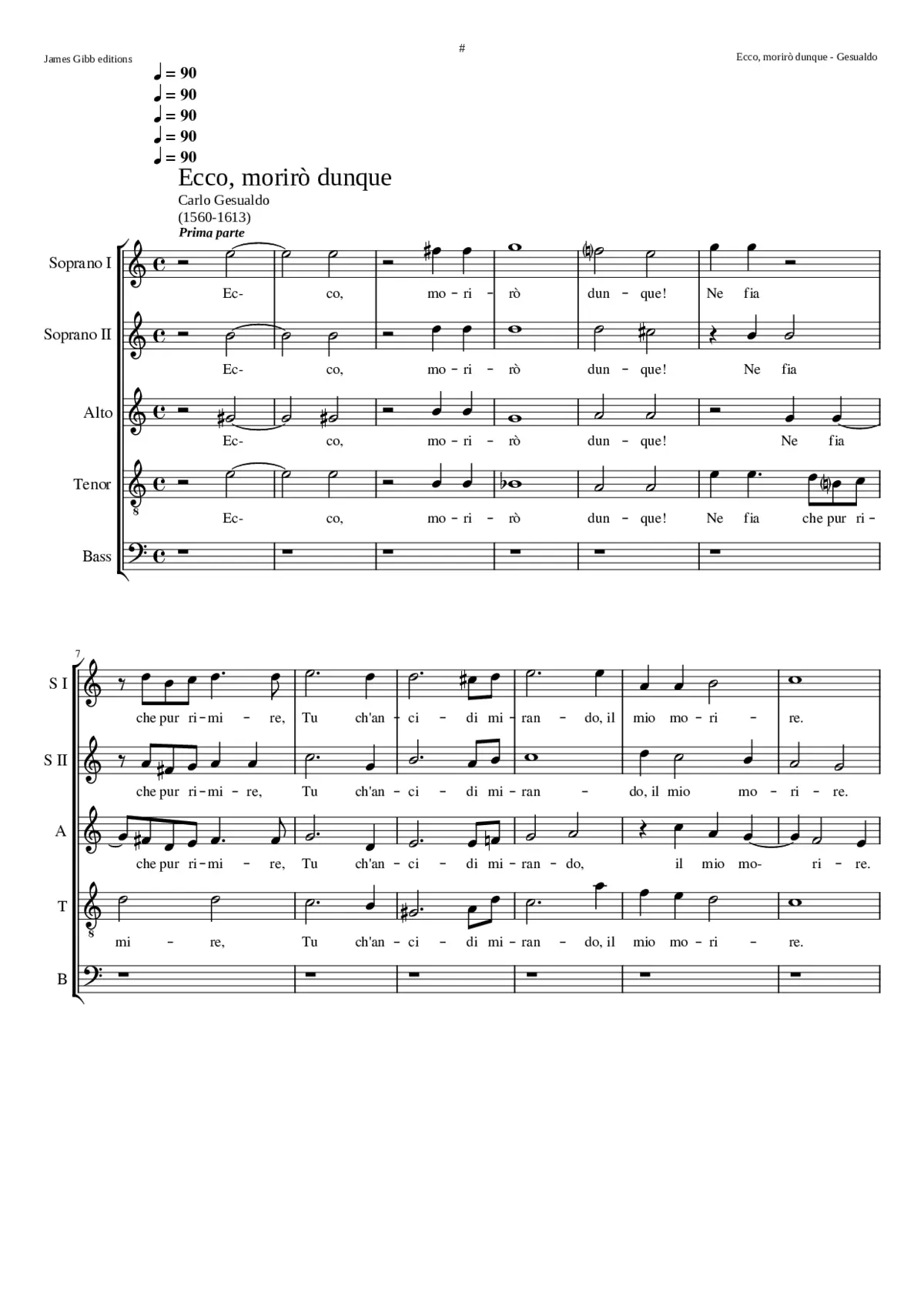 Ecco morirò dunque - Page 1