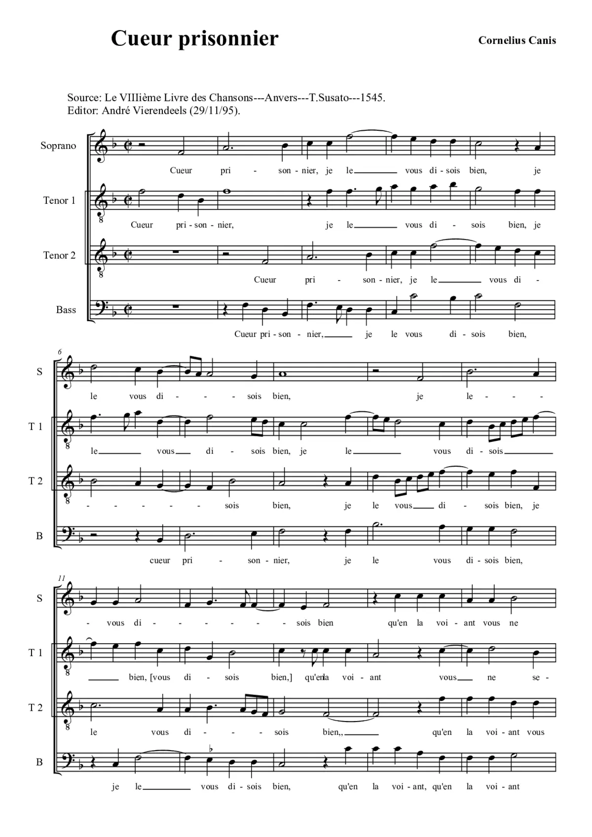 Cueur prisonnier - Page 1