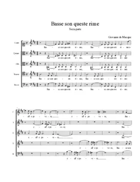 Basse son queste rime