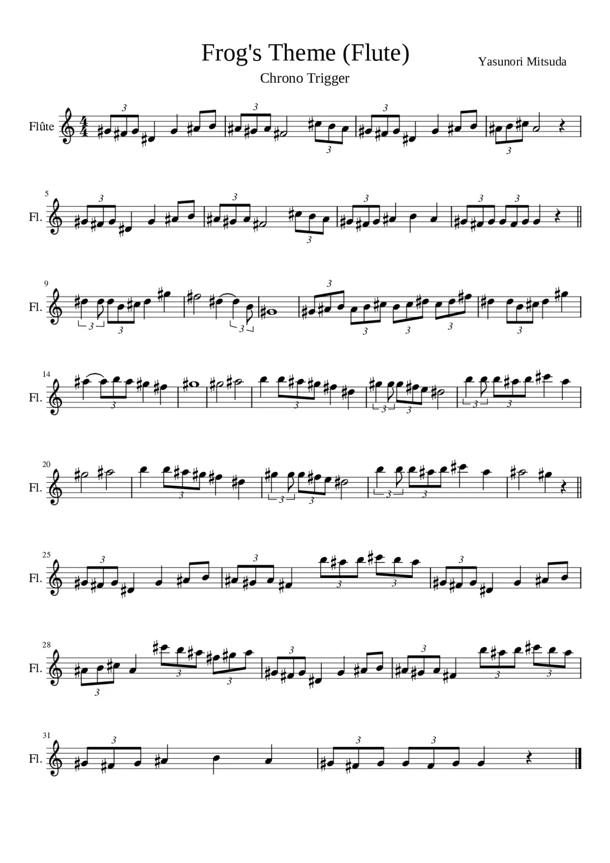 chrono trigger - frogs theme - Page 1