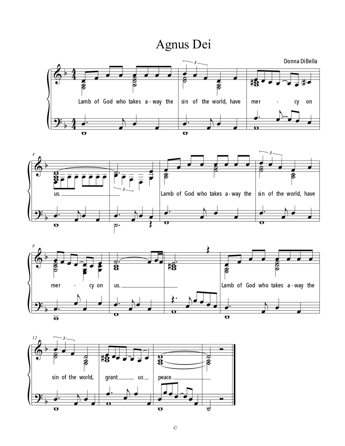 Agnus Dei - Page 1