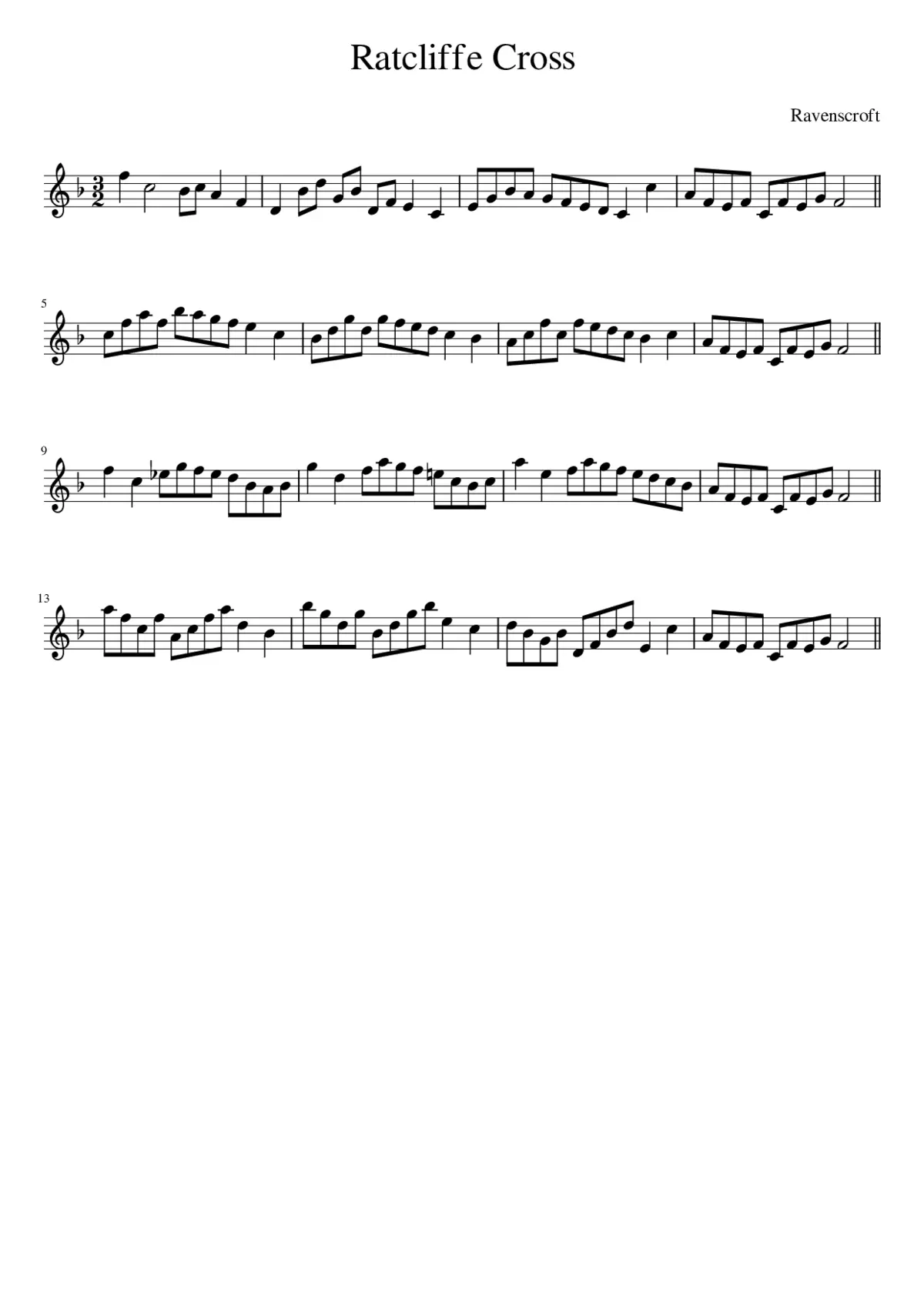 Ratcliffe Cross - Page 1