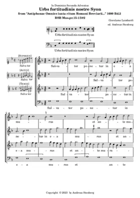 Urbs fortitudinis nostre Syon