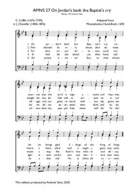 On Jordan's bank the Baptist's cry