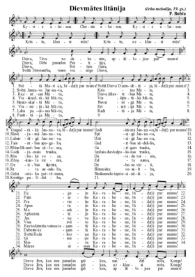 Dievmātes litānija (čehu melodija) (Litanie k Panně Marii)