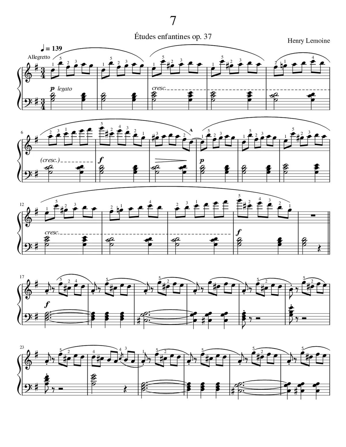 Études enfantines Op.37 - Page 1