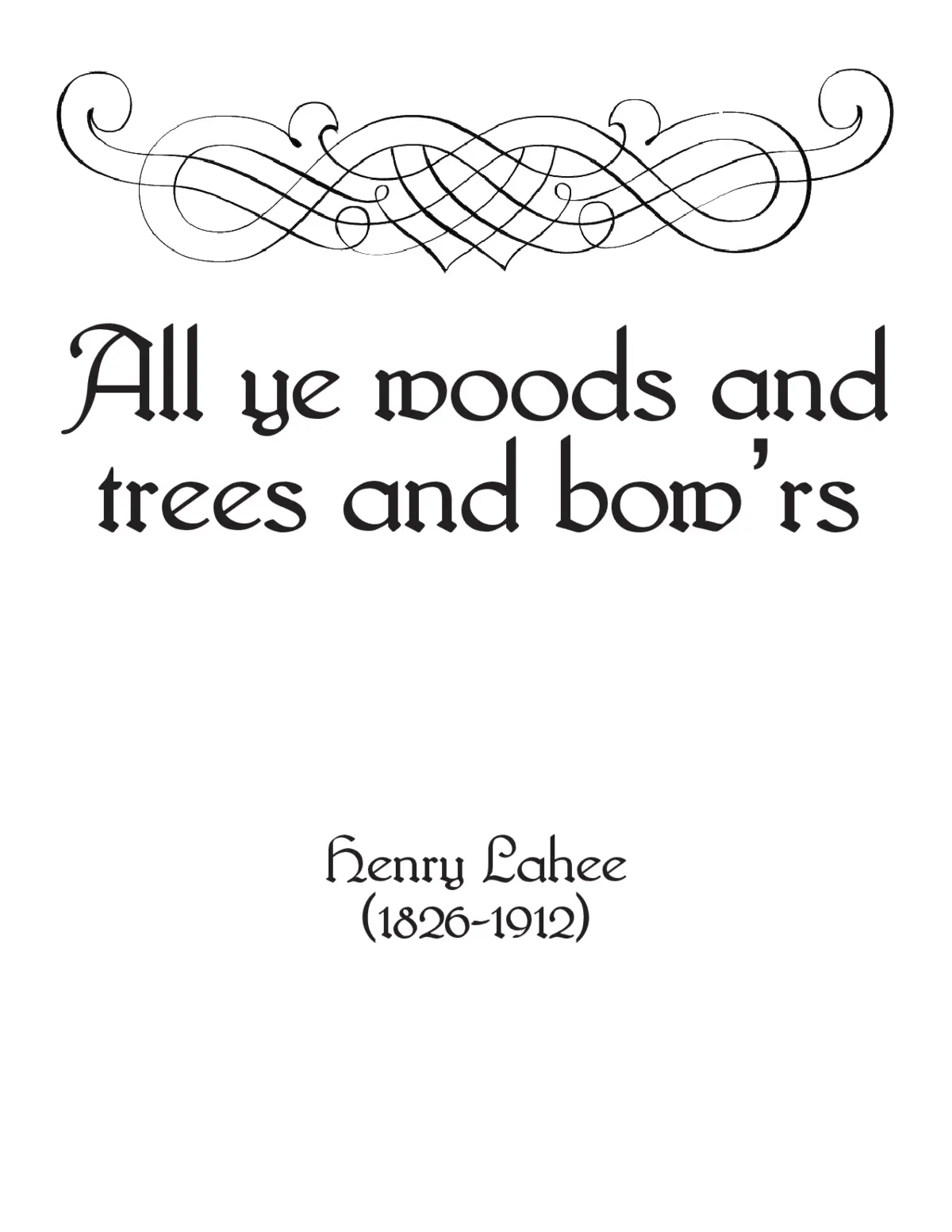 All ye woods - Page 1