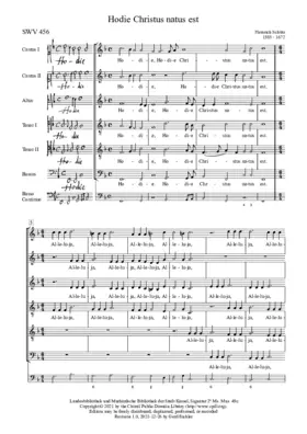 Hodie Christus natus est, SWV 456