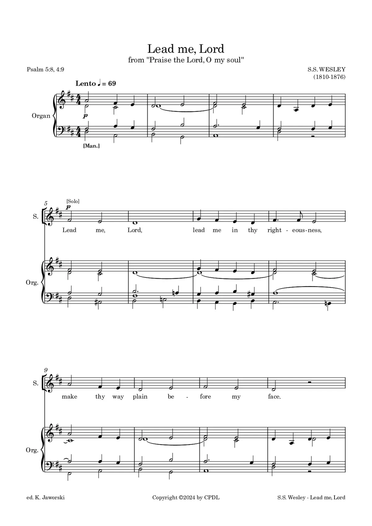 Lead me, Lord - Page 1