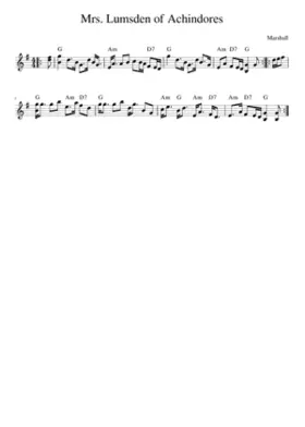 Mrs. Lumsden of Achindores